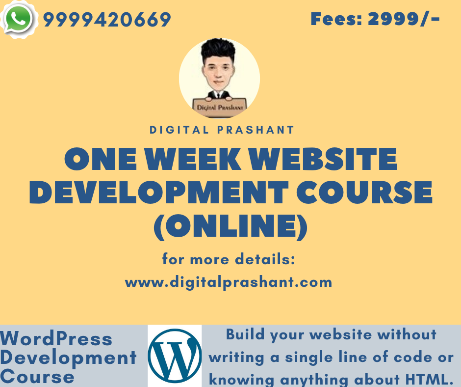 Online Website Development Course
